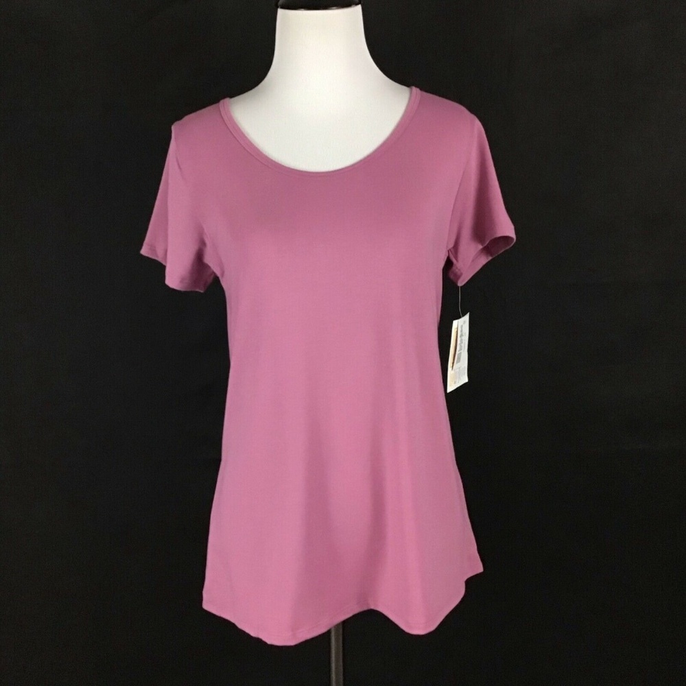 LuLaRoe Rose Blush Pink Solid Classic Tee XS - Picture 1 of 7